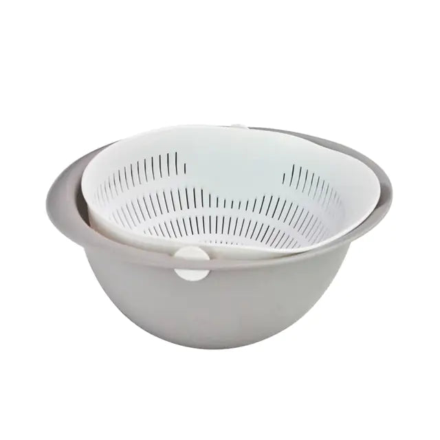 Produce Washing Basin and Strainer