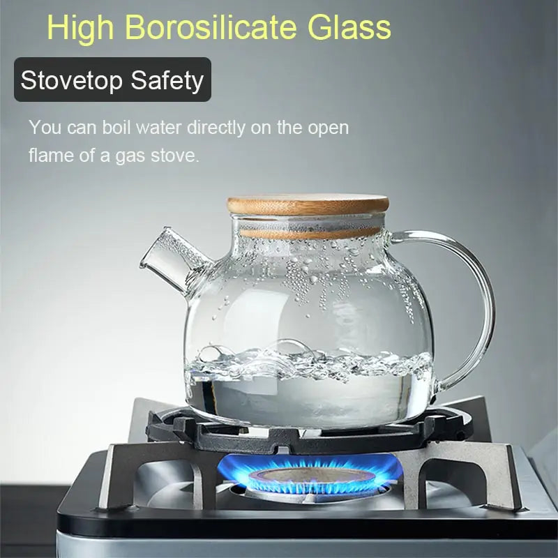 Heat Resistant Glass Teapot