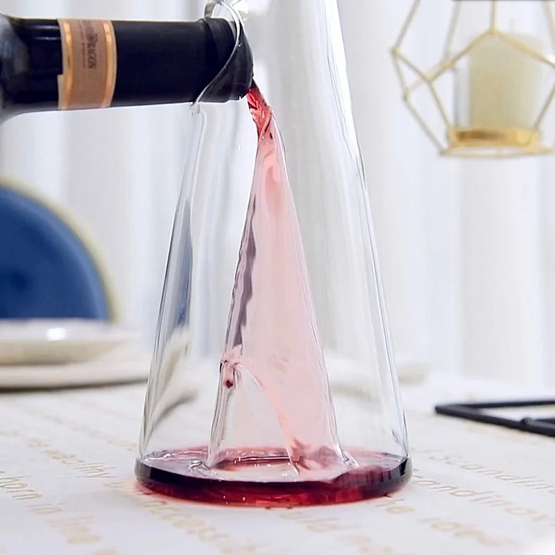 Conical Glass Wine Decanter