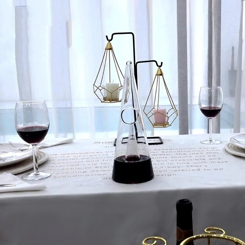 Conical Glass Wine Decanter