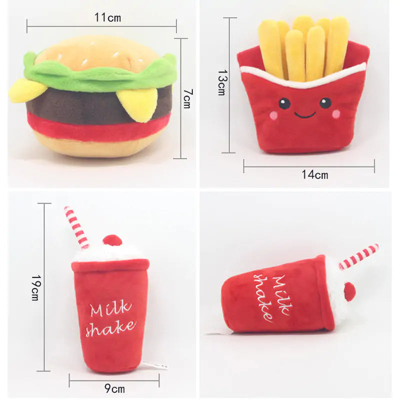 Fast Food Plush Pet Toy