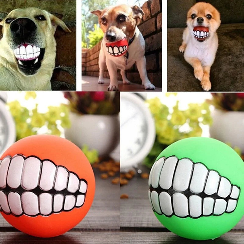 Silicone Teeth Ball Chew Toy for Large Dogs