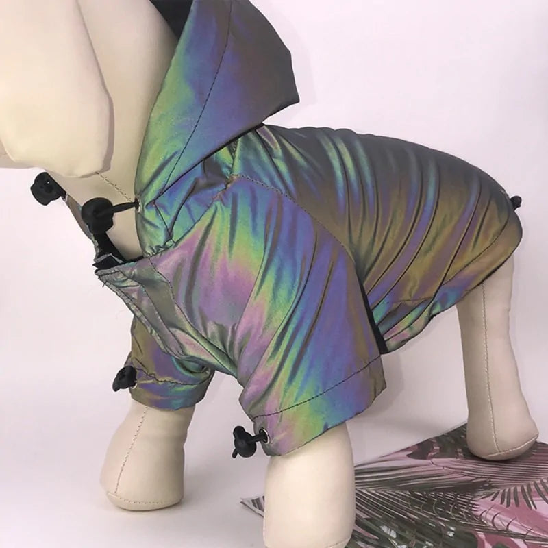 Reflective Multi Color Dog Hoodie Small to 5XL