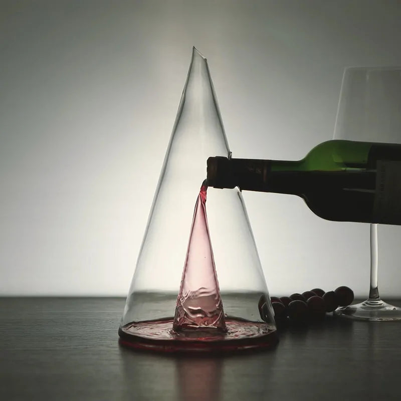 Conical Glass Wine Decanter