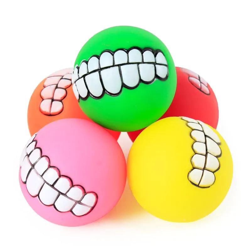 Silicone Teeth Ball Chew Toy for Large Dogs