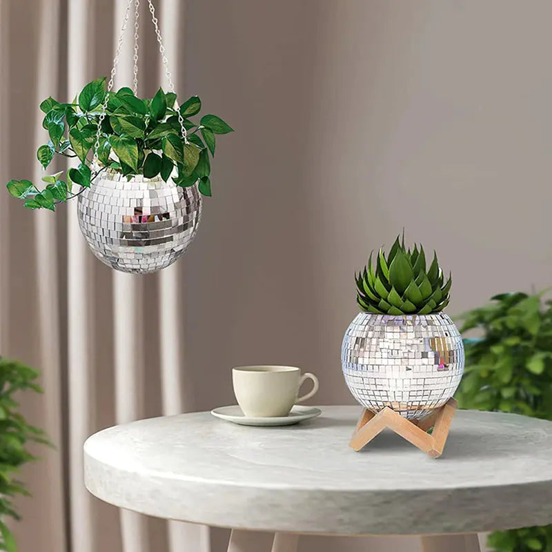 Disco Ball Houseplant Pot