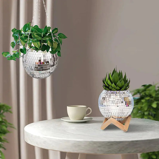 Disco Ball Houseplant Pot