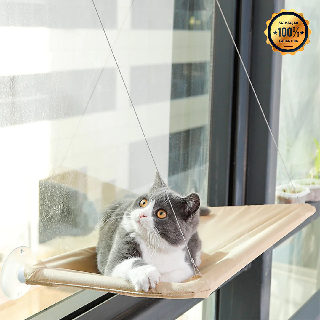 Suspended Cat Bed and Pet Hair Remover