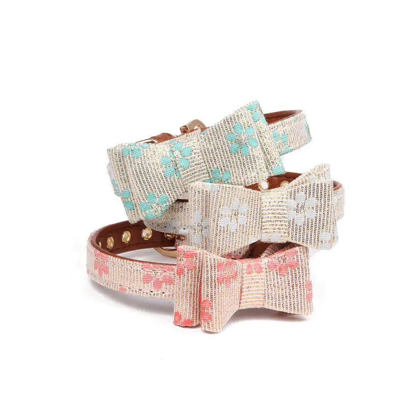 Pastel Bow Pets Collars