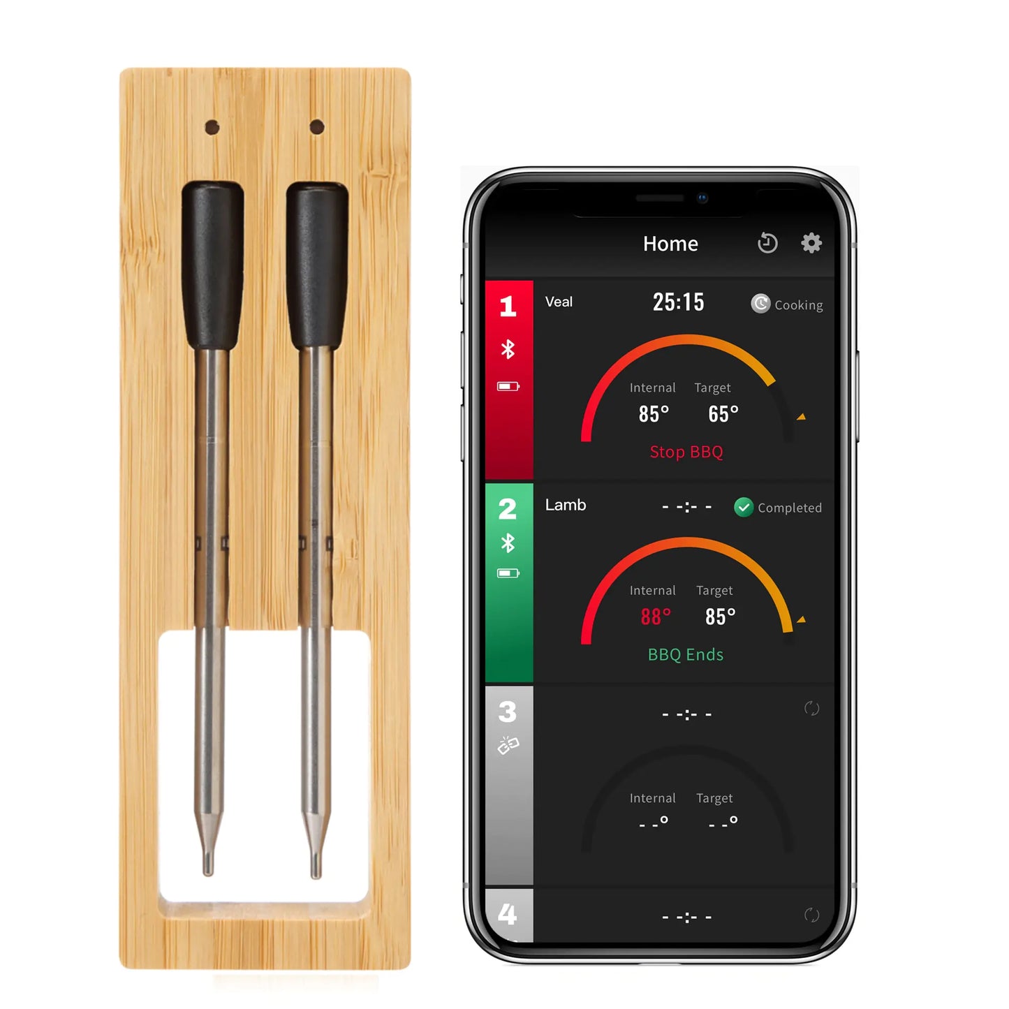 Wireless Double Probe Food Thermometer